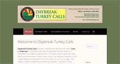 Desktop Screenshot of daybreakturkeycalls.com
